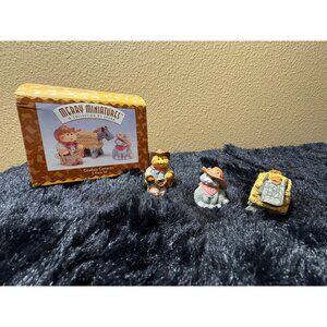 Hallmark Merry Miniatures Cowboy Cameron 3-Piece Figurine Set